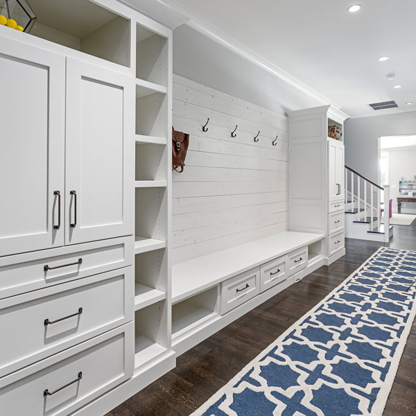 mudroom storage cabinets and coat hooks